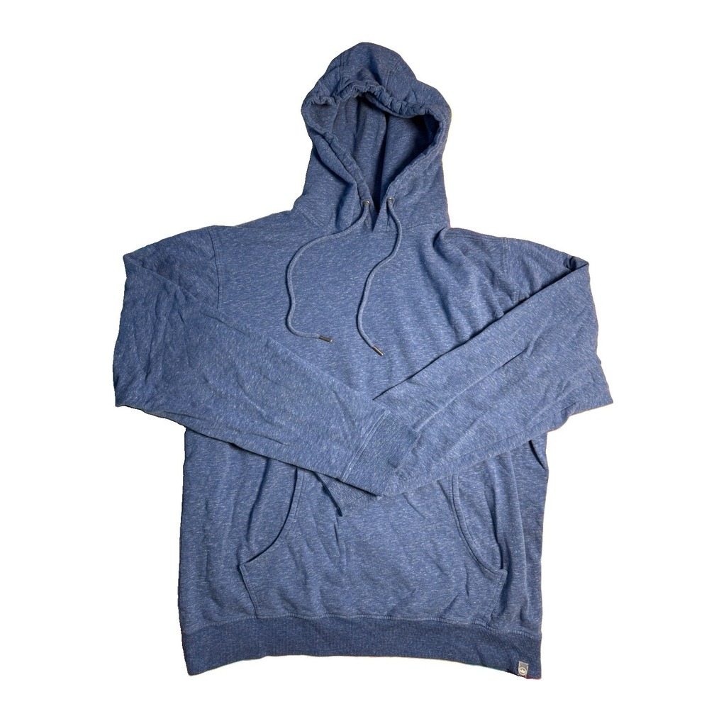 Peter Millar Men's Ravina Blue Lava Wash Fleece Lined Pullover Hoodie Large